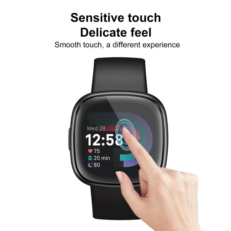 For Fitbit Versa 4 2pcs xDfind Curved 3D Composite Material Soft Film Screen Protector