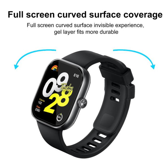 For Xiaomi Redmi Watch 4 2pcs xDfind Curved 3D Composite Material Soft Film Screen Protector