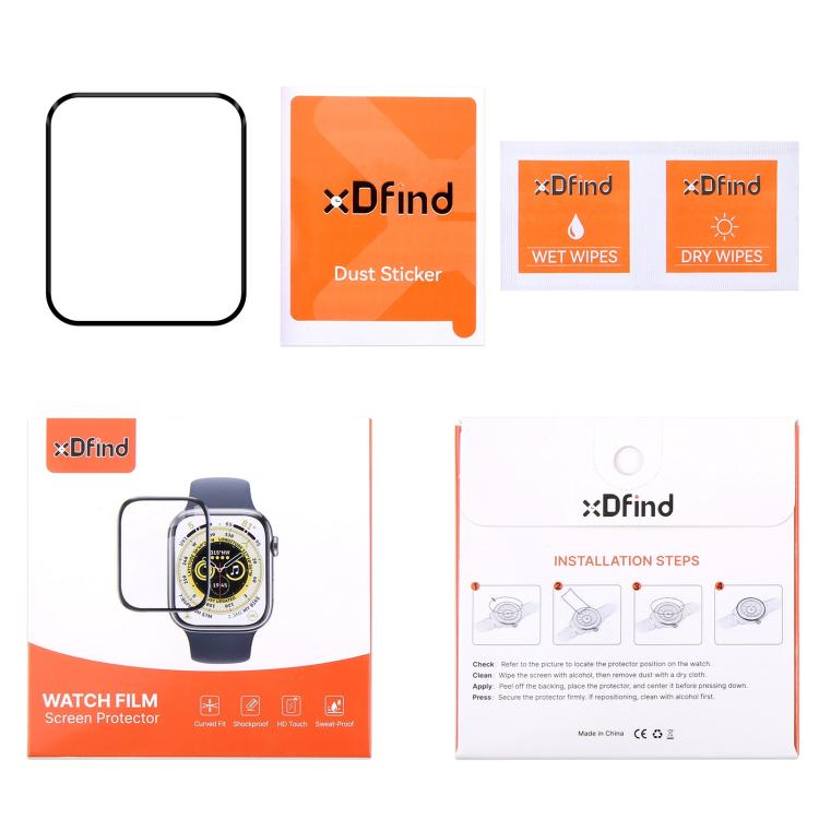 For Xiaomi Redmi Watch 2 Lite 2pcs xDfind Curved 3D Composite Material Soft Film Screen Protector