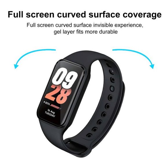 For Xiaomi Smart Band 8 Active 2pcs xDfind Curved 3D Composite Material Soft Film Screen Protector