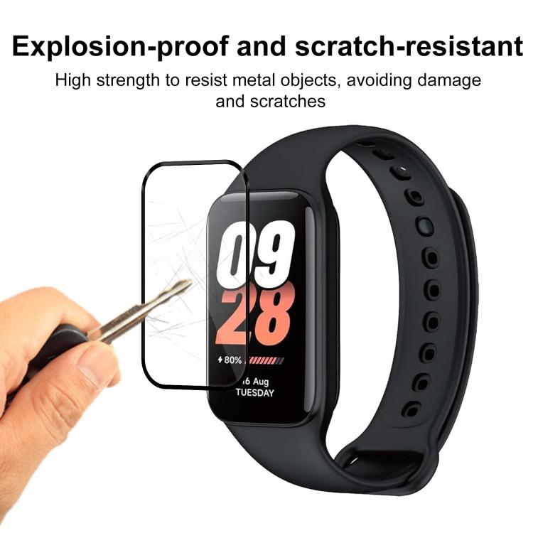 For Xiaomi Smart Band 8 Active 2pcs xDfind Curved 3D Composite Material Soft Film Screen Protector