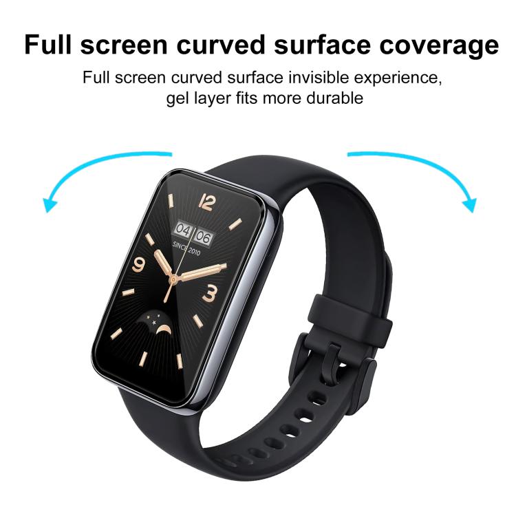 For Xiaomi Mi Band 7 Pro 2pcs xDfind Curved 3D Composite Material Soft Film Screen Protector