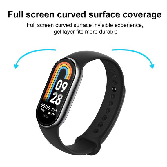 For Xiaomi Mi Band 8 2pcs xDfind Curved 3D Composite Material Soft Film Screen Protector
