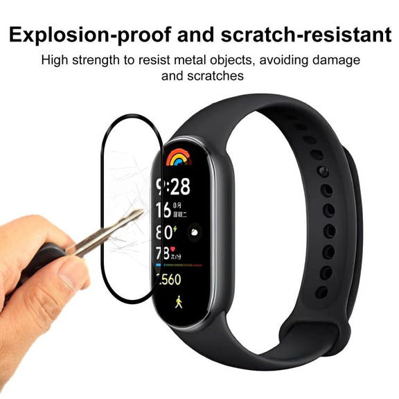 For Xiaomi Smart Band 9 2pcs xDfind Curved 3D Composite Material Soft Film Screen Protector