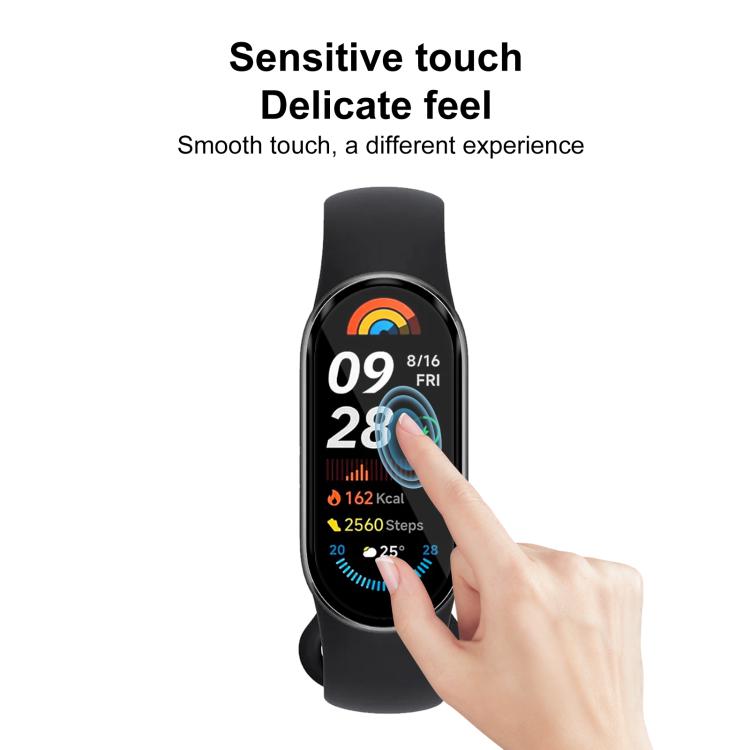 For Xiaomi Smart Band 9 2pcs xDfind Curved 3D Composite Material Soft Film Screen Protector