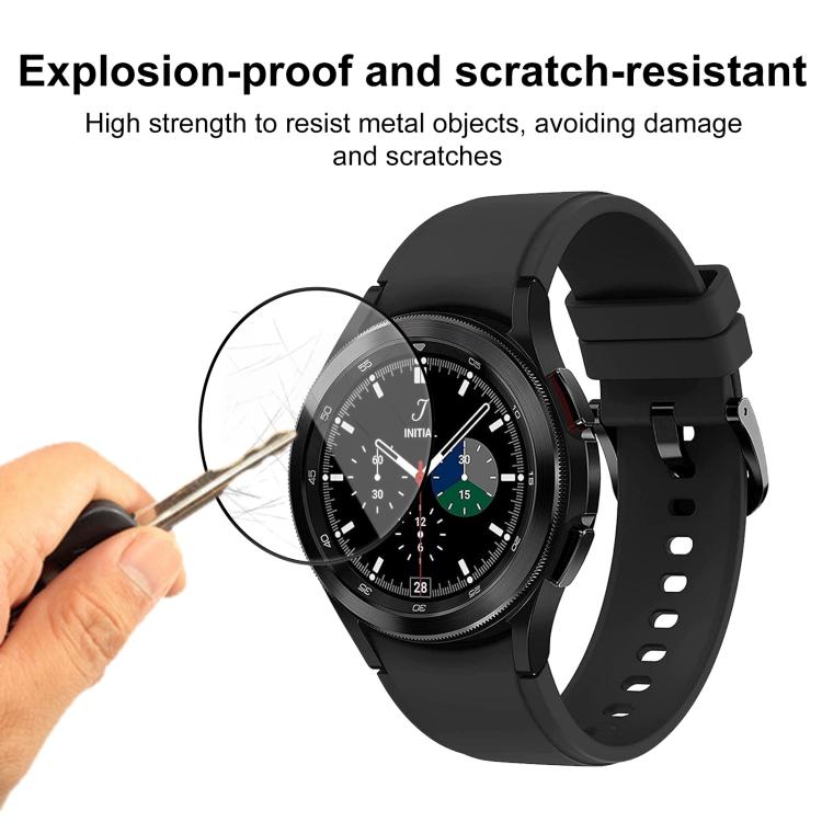 For Samsung Galaxy Watch4 Classic 46mm 2pcs xDfind Curved 3D Composite Material Soft Film Screen Protector