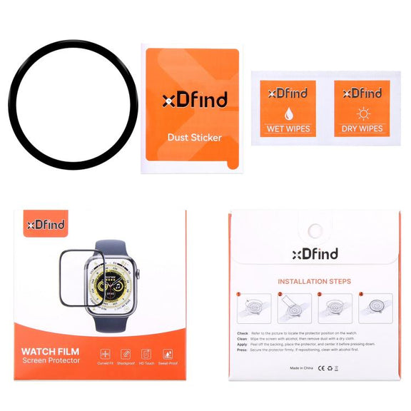 For Samsung Galaxy Watch5 Pro 45mm 2pcs xDfind Curved 3D Composite Material Soft Film Screen Protector