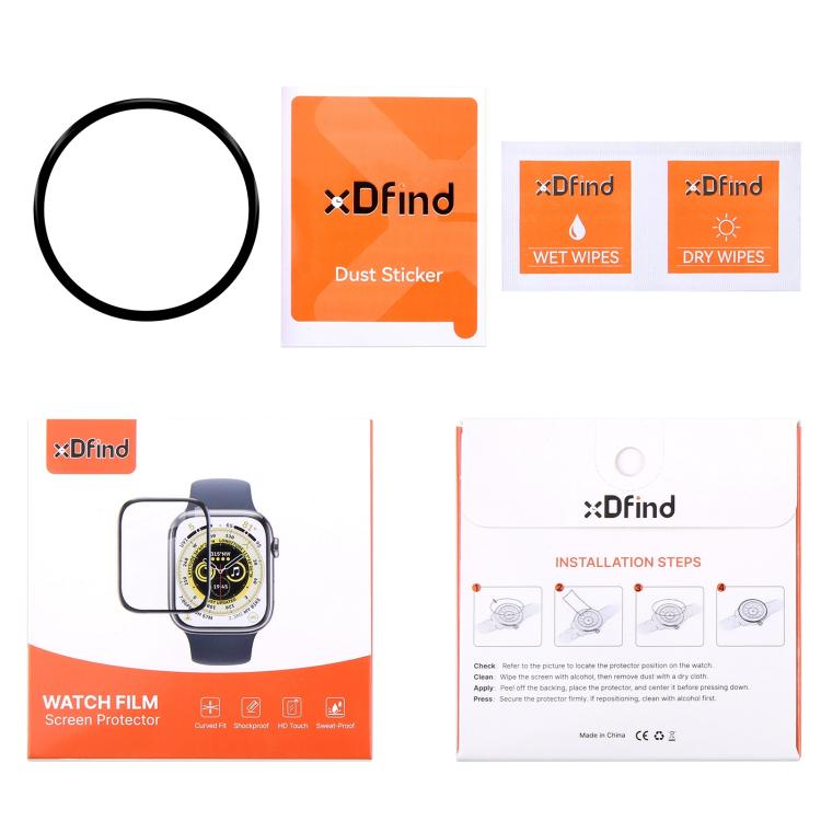 For Samsung Galaxy Watch6 40mm 2pcs xDfind Curved 3D Composite Material Soft Film Screen Protector