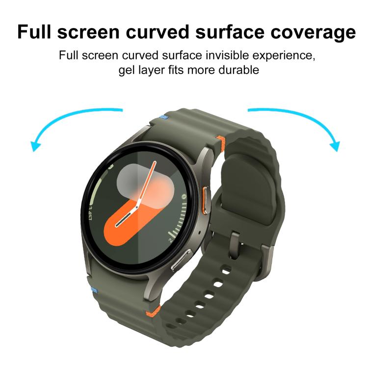 For Samsung Galaxy Watch7 40mm 2pcs xDfind Curved 3D Composite Material Soft Film Screen Protector