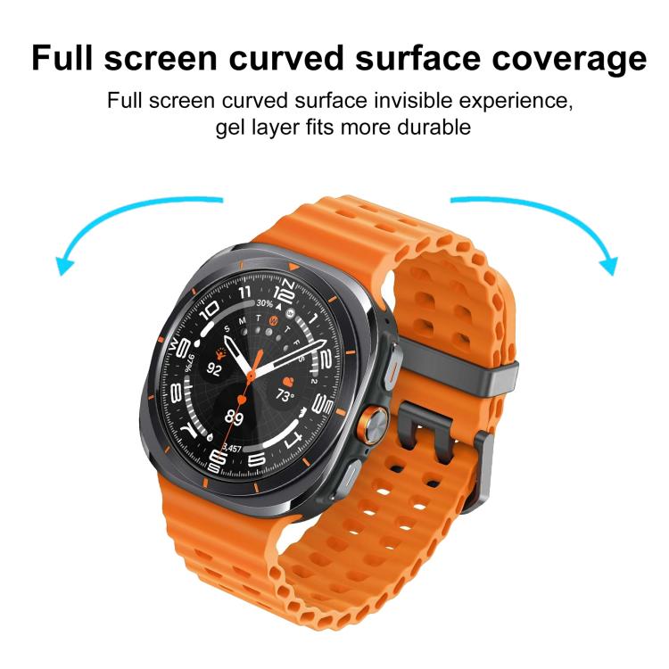 For Samsung Galaxy Watch Ultra / Ultra 2025 2pcs xDfind Curved 3D Composite Material Soft Film Screen Protector