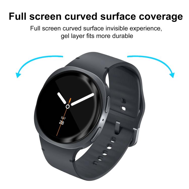 For Samsung Galaxy Watch8 44mm 2pcs xDfind Curved 3D Composite Material Soft Film Screen Protector
