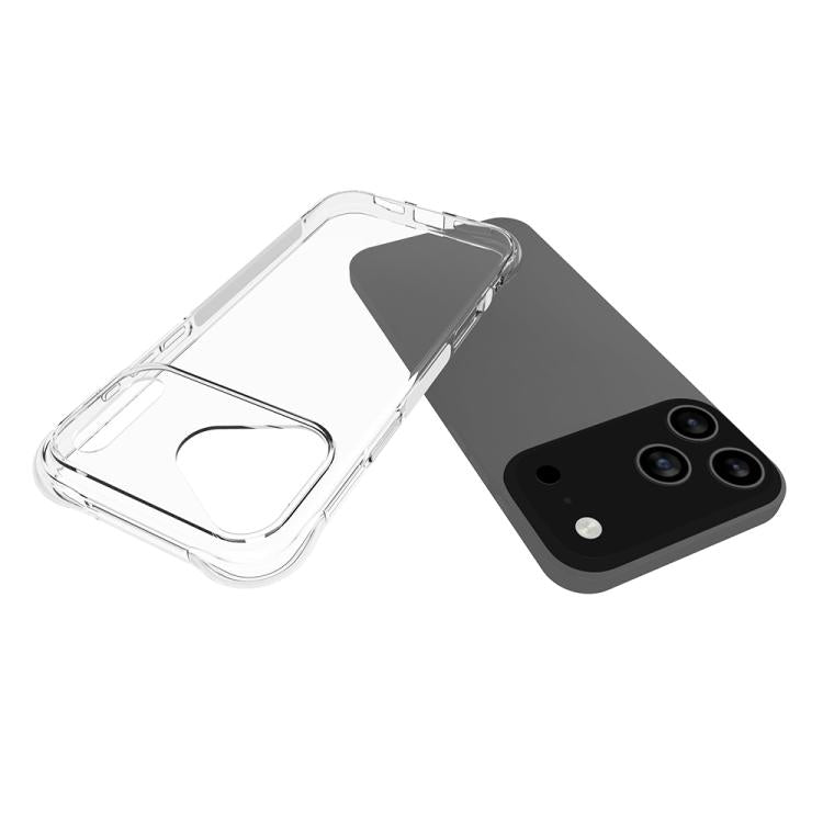 For iPhone 17 Pro Max Big Hole Shockproof Non-slip Thickening TPU Phone Case(Transparent)