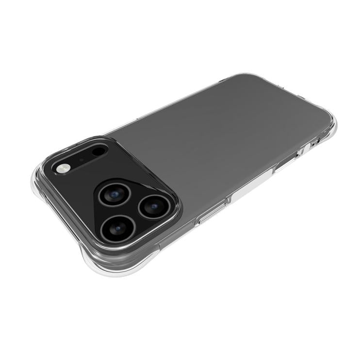 For iPhone 17 Pro Max Big Hole Shockproof Non-slip Thickening TPU Phone Case(Transparent)