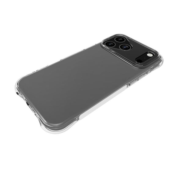 For iPhone 17 Pro Max Big Hole Shockproof Non-slip Thickening TPU Phone Case(Transparent)