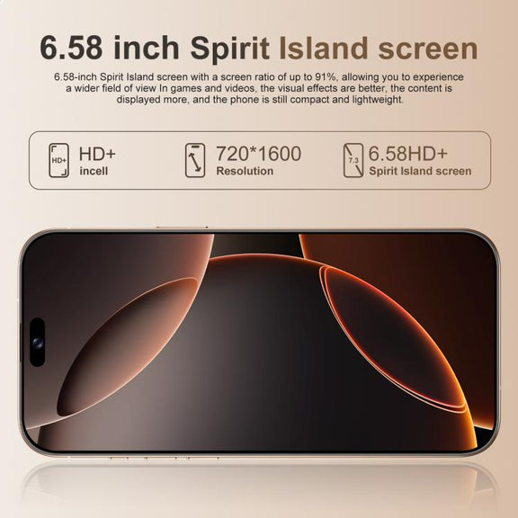 A16 Pro Max / PDA89-B, 4GB+64GB, 6.58 inch Android 10 MTK6739 Quad Core, Network: 4G, OTG, Dual SIM, Plug:AU Plug(Grey)