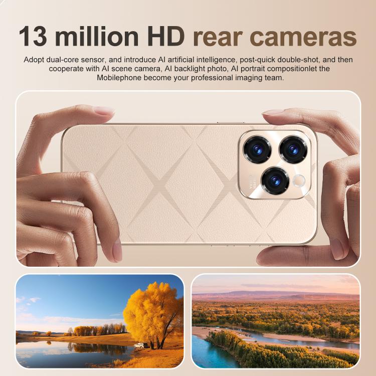 A16 Pro Max / PDA89-B, 4GB+64GB, 6.58 inch Android 10 MTK6739 Quad Core, Network: 4G, OTG, Dual SIM, Plug:AU Plug(White)