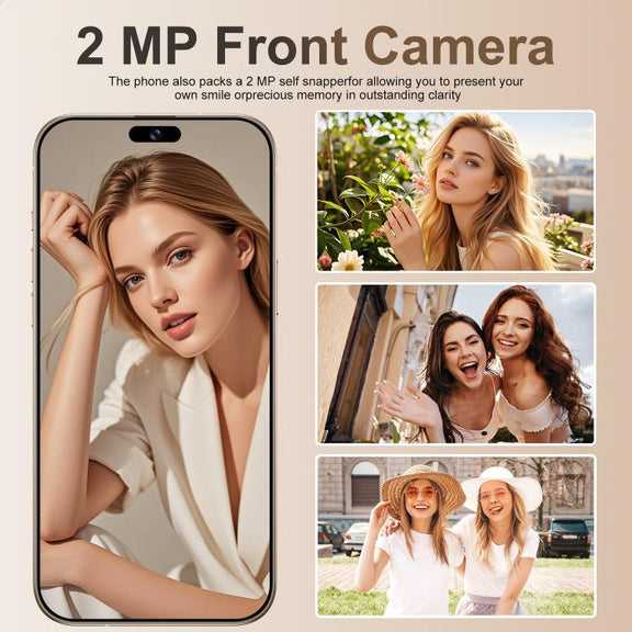 A16 Pro Max / PDA89-B, 4GB+64GB, 6.58 inch Android 10 MTK6739 Quad Core, Network: 4G, OTG, Dual SIM, Plug:AU Plug(Gold)