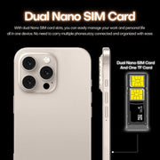 I16 Pro Max / PDQ6, 4GB+64GB, 6.58 inch Android 10 MTK6739 Quad Core, Network: 4G, Dual SIM, Plug:EU Plug(White)