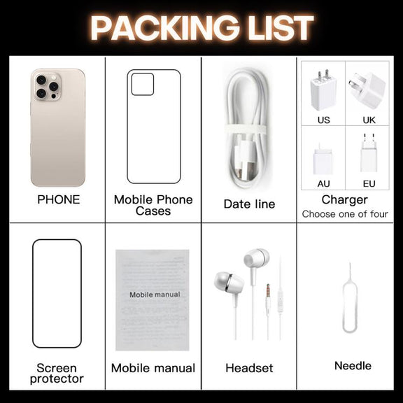 I16 Pro Max / PDQ6, 4GB+64GB, 6.58 inch Android 10 MTK6739 Quad Core, Network: 4G, Dual SIM, Plug:EU Plug(White)