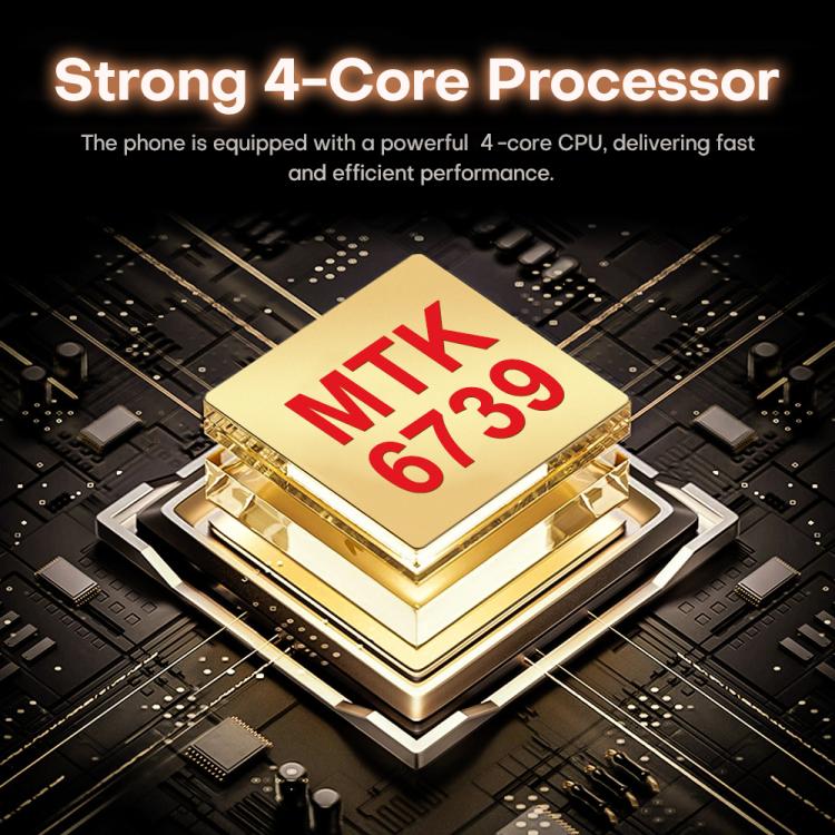 I16 Pro Max / PDQ6, 4GB+64GB, 6.58 inch Android 10 MTK6739 Quad Core, Network: 4G, Dual SIM, Plug:UK Plug(Gold)