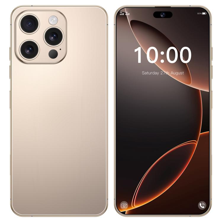 I16 Pro Max / RAi3, 3GB+64GB, 6.56 inch Android 10 MTK6739 Quad Core, Network: 4G, Dual SIM, Plug:EU Plug(Gold)