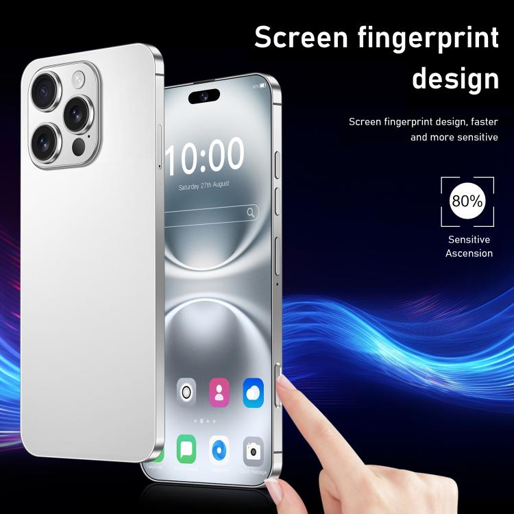 I16 Pro Max / RAi3, 3GB+64GB, 6.56 inch Android 10 MTK6739 Quad Core, Network: 4G, Dual SIM, Plug:EU Plug(White)