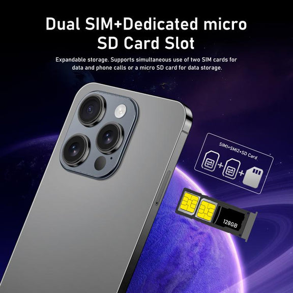 I16 Pro Max / RAi3, 3GB+64GB, 6.56 inch Android 10 MTK6739 Quad Core, Network: 4G, Dual SIM, Plug:EU Plug(White)