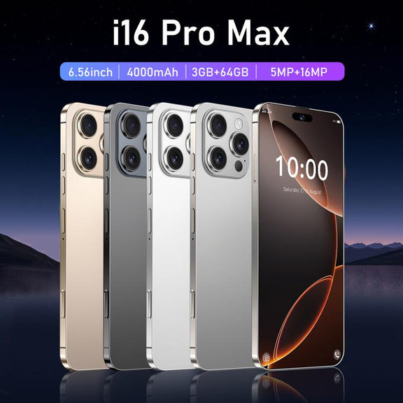 I16 Pro Max / RAi3, 3GB+64GB, 6.56 inch Android 10 MTK6739 Quad Core, Network: 4G, Dual SIM, Plug:EU Plug(White)
