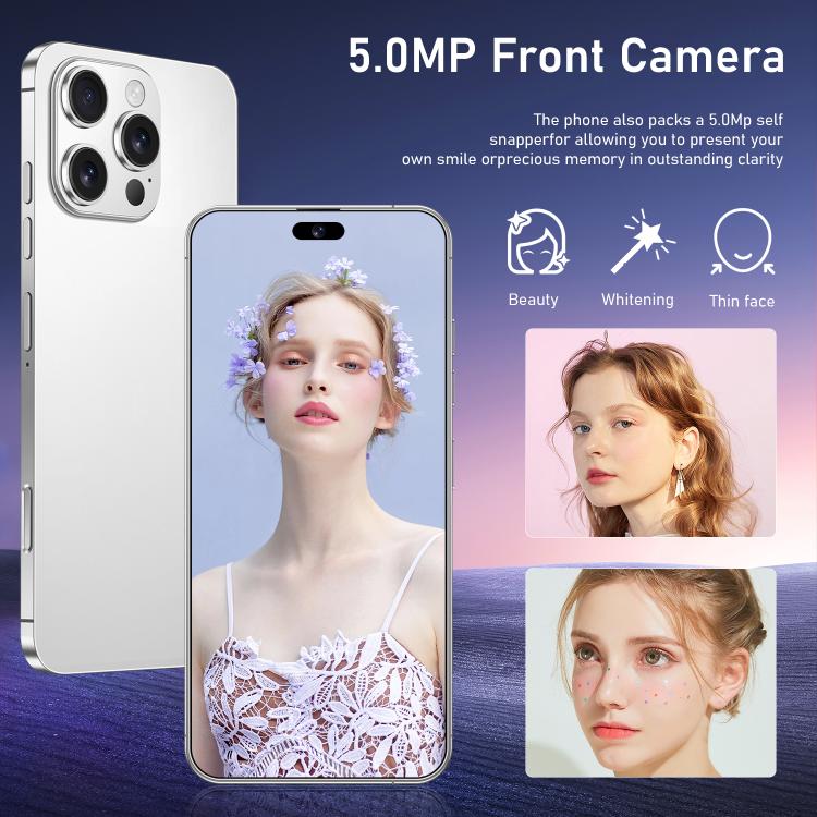 I16 Pro Max / RAi3, 3GB+64GB, 6.56 inch Android 10 MTK6739 Quad Core, Network: 4G, Dual SIM, Plug:EU Plug(White)
