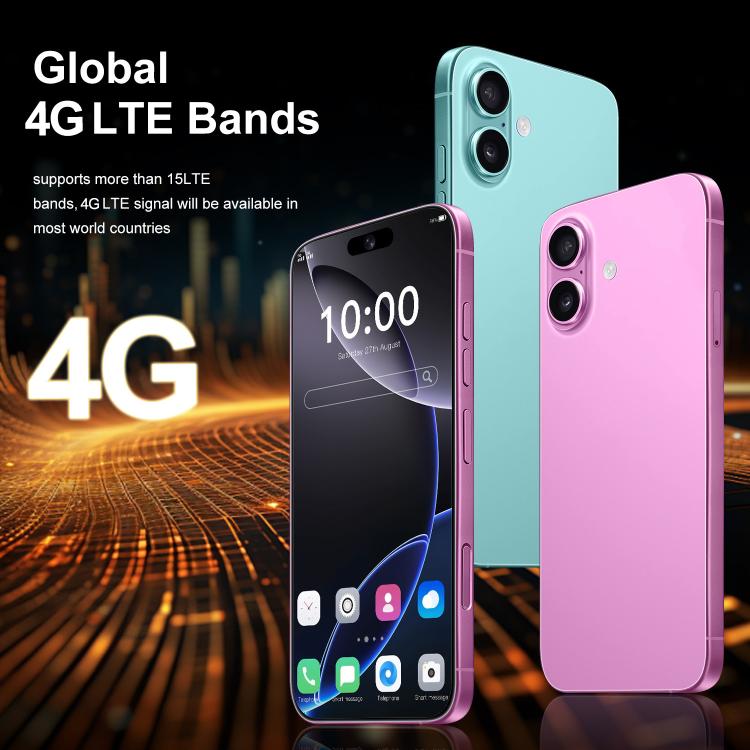 I16 Plus / RAi5, 3GB+64GB, 6.56 inch Android 10 MTK6739 Quad Core, Network: 4G, Dual SIM, Plug:EU Plug(Pink)