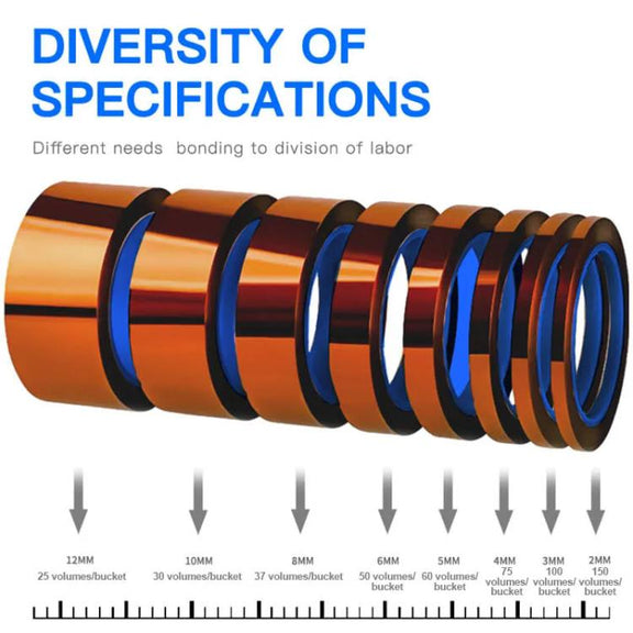 Mechanic 400 Degrees Celsius High-temperature Resistant PCB Battery Repair Tape, Size:20mm x 35m