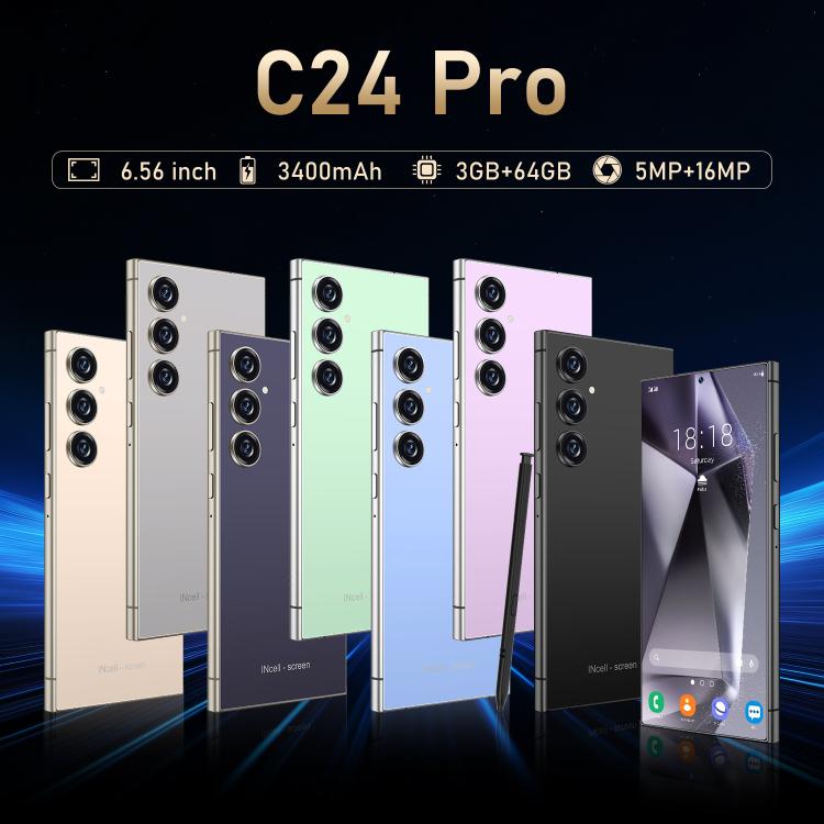 C24 Pro / S3-3, 3GB+64GB, 6.56 inch Android 10 MTK6739 Quad Core, Network: 4G, Dual SIM, Plug:US Plug(Black)