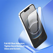 For iPhone 16e DUX DUCIS Roga Series 2.5D HD Fully Transparent Tempered Screen Protector with Dust Removal Quick-Attach Box