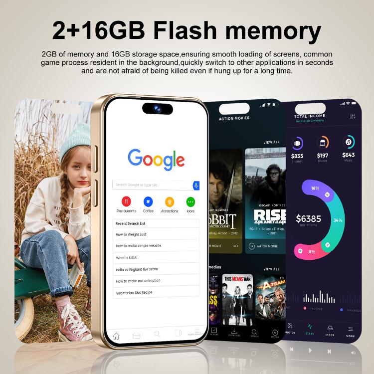 S25 Mini / ZKM10, 2GB+16GB, 4.0 inch Android 10 MTK6580M Quad Core, Network: 3G, Dual SIM(Pink)