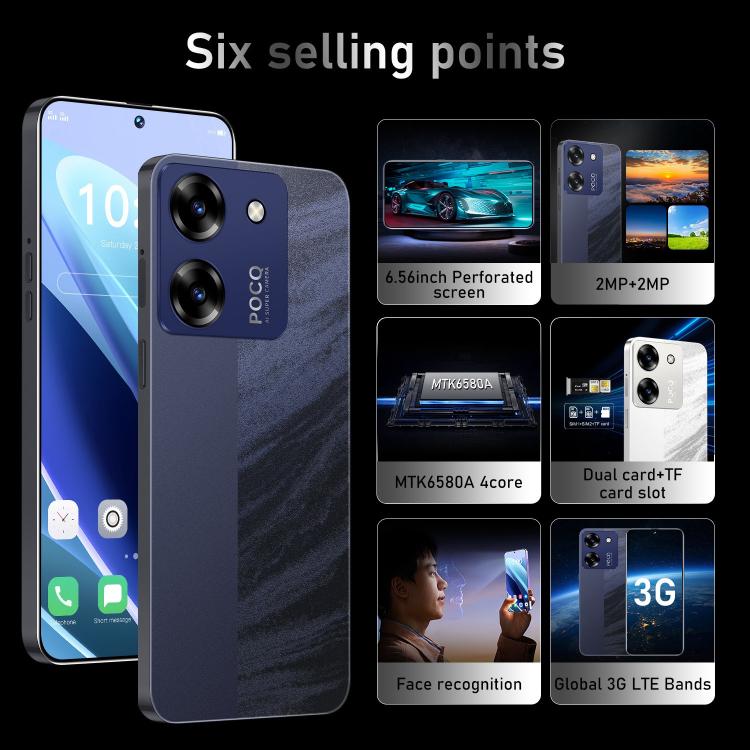 M7 Pro / ZKU289, 2GB+16GB, 6.56 inch Android 8.1 MTK6580A Quad Core, Network: 3G, Dual SIM, Plug:US Plug(Black)