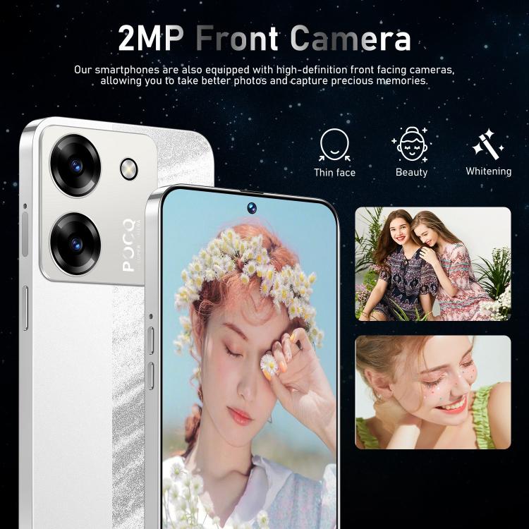 M7 Pro / ZKU289, 2GB+16GB, 6.56 inch Android 8.1 MTK6580A Quad Core, Network: 3G, Dual SIM, Plug:EU Plug(Silver)
