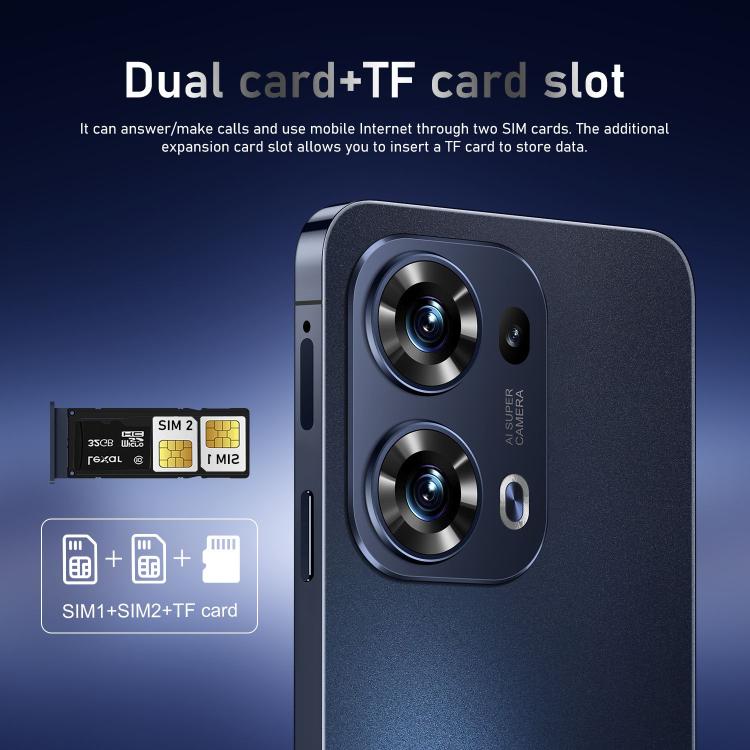 Reno13 Pro / ZKU290, 2GB+16GB, 6.56 inch Android 8.1 MTK6580A Quad Core, Network: 3G, Dual SIM, Plug:EU Plug(Blue)
