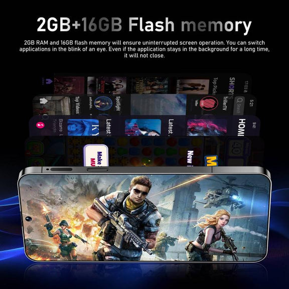 Reno13 Pro / ZKU290, 2GB+16GB, 6.56 inch Android 8.1 MTK6580A Quad Core, Network: 3G, Dual SIM, Plug:EU Plug(Blue)