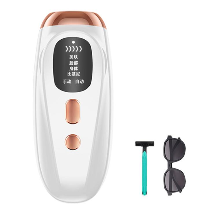 FY-B502 Portable Laser Hair Removal Device Photon Electric IPL Intense Pulse Hair Remover, EU Plug(White)