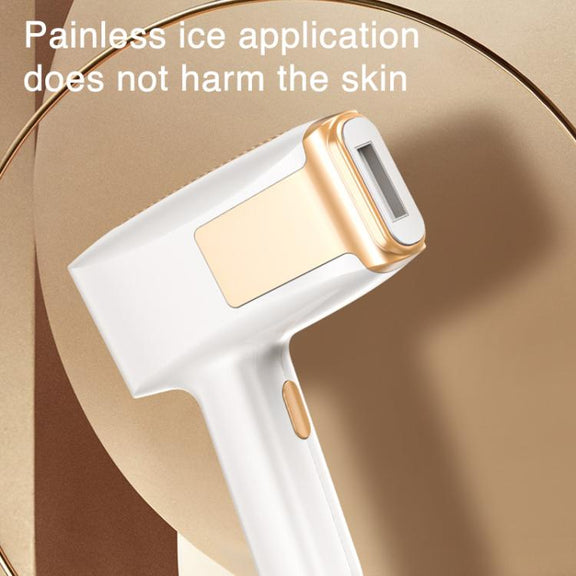 FY-B506 Sapphire Ice Sense Painless Strong Pulse Ice Point Skin Rejuvenation Hair Removal Device, EU Plug(White)