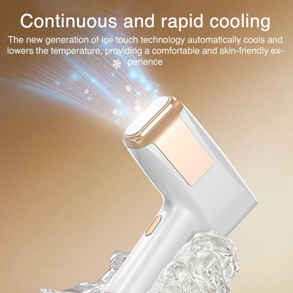 FY-B506 Sapphire Ice Sense Painless Strong Pulse Ice Point Skin Rejuvenation Hair Removal Device, EU Plug(White)