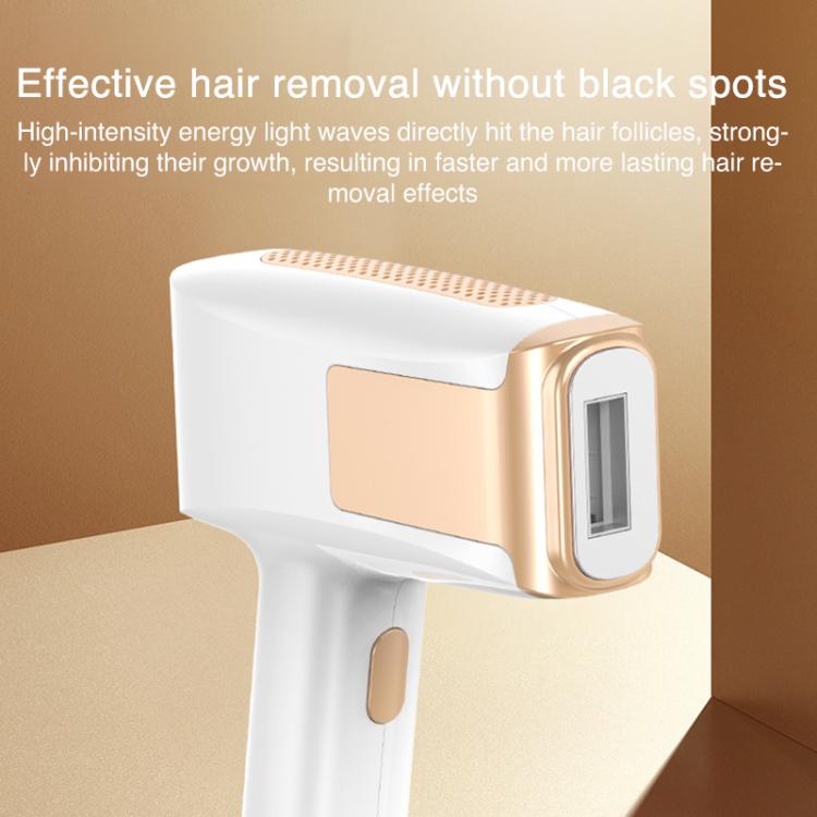 FY-B506 Sapphire Ice Sense Painless Strong Pulse Ice Point Skin Rejuvenation Hair Removal Device, EU Plug(White)