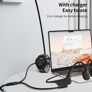 2 in 1 Earphone & Smart Watch Charging Adapter Cable for Shokz & Garmin, Interface:USB