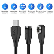 2 in 1 Earphone & Smart Watch Charging Adapter Cable for Shokz & Garmin, Interface:USB