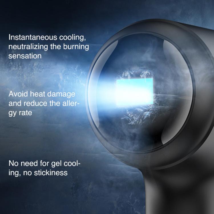 AF-101 Home Milk Light DPL Freezing Point Photon Skin Rejuvenation Device, UK Plug(Black)