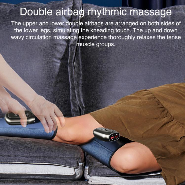 WG-JB-701 Home Portable Airbag Heating Leg Massager, Style:Deluxe Version Dual
