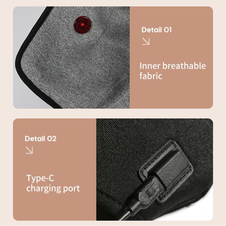 WG-JB-704 Home Rechargeable Heating Knee Massager Joint Knee Pad Massager, Specification:Dual
