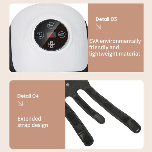 WG-JB-704 Home Rechargeable Heating Knee Massager Joint Knee Pad Massager, Specification:Dual