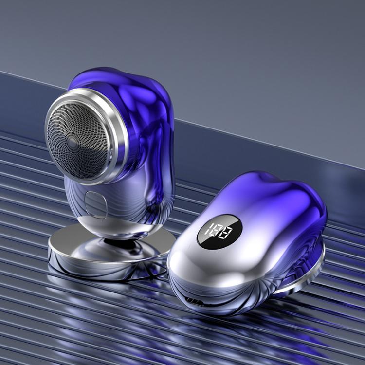 WG-P10X Portable Rechargeable LED Digital Display Electric Shaver(Gradient Blue)