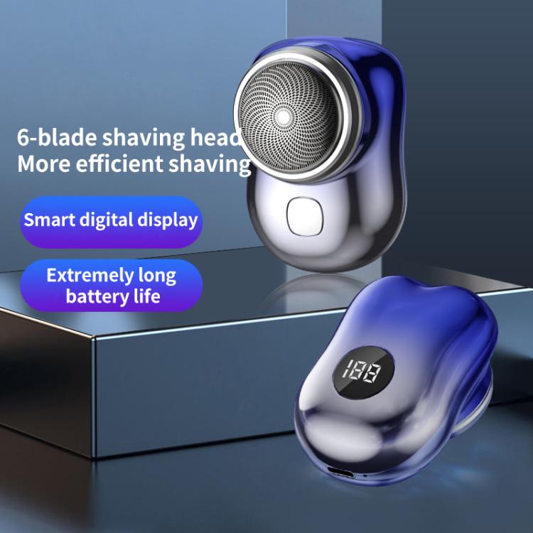 WG-P10X Portable Rechargeable LED Digital Display Electric Shaver(Black)